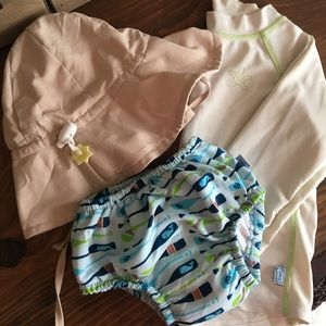 IPlay Swim Set - rash guard & hat
